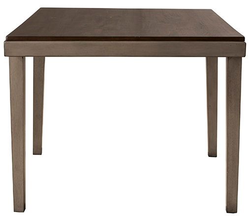HH2 Home Garden Park Gray Dining Table with Dark Espresso Tabletop-0