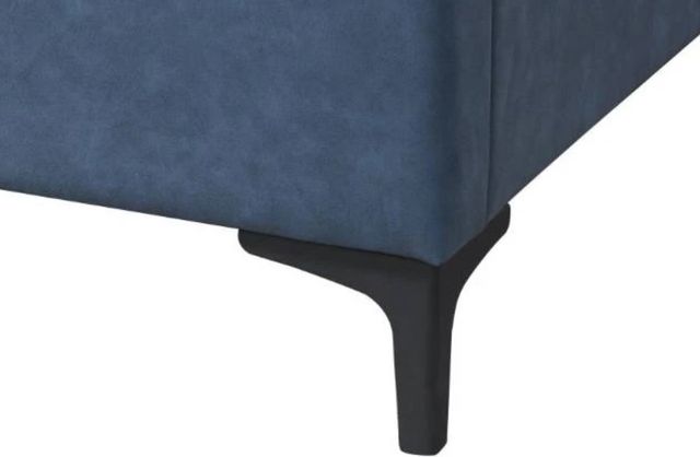 Bernards Bryant Blue Queen Upholstered Panel Bed-2