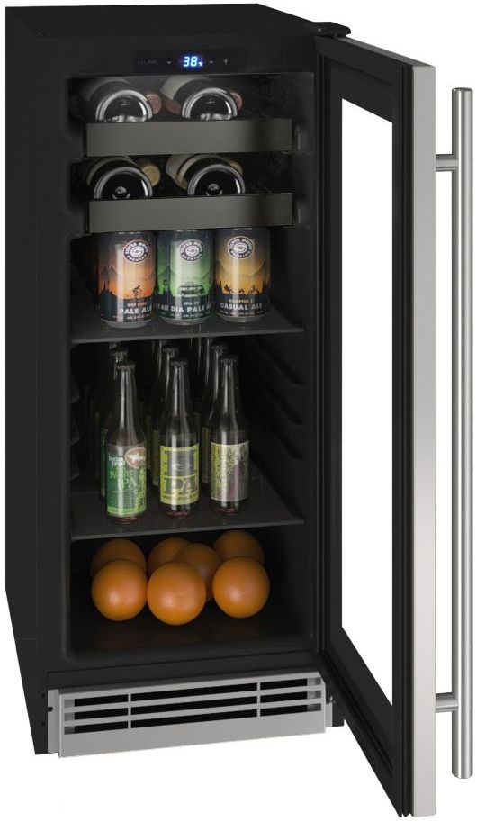 U-Line® 2.9 Cu. Ft. Stainless Steel Beverage Center-2