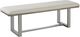 Riverside Furniture Intrigue Gray/Hazelwood/White Upholstered Dining Bench-0