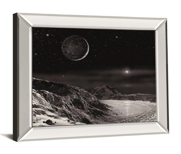 Classy Art Pluto and Charon-Noir by David A Hardy Wall Art-1