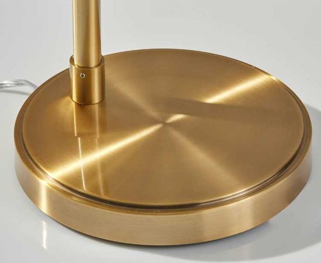 Adesso® Globe Antique Brass Floor Lamp with Milk Glass-2
