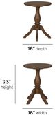 Flexsteel® Bellevue Whiskey Brown Chairside-2