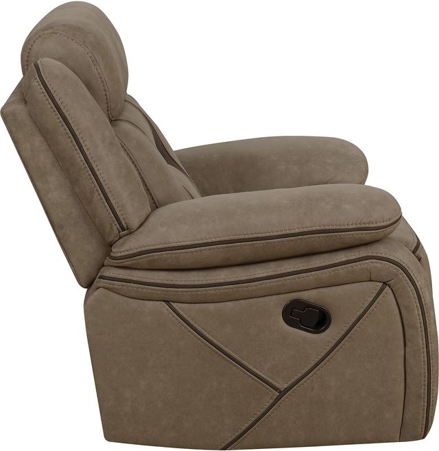 Coaster® Higgins Gray Reclining Loveseat-3