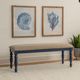 Powell® Trimble Gray/Navy Blue Bench-1
