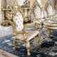 ACME Furniture Desiderius 2-Piece Antique Gold/Beige/Brown Arm Chair Set-1