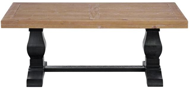 Martin Svensson Napa Driftwood Coffee Table with Black Base-0
