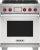 Wolf® 30" White Pro Style Dual Fuel Range-0