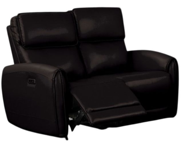 Furniture of America® Schlieren Black Power Reclining Loveseat-0