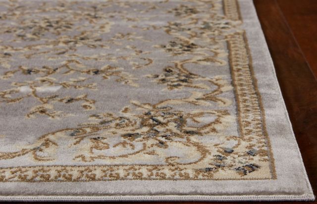 KAS Rugs Avalon Light Grey Aubusson 5'x8' Rug-1