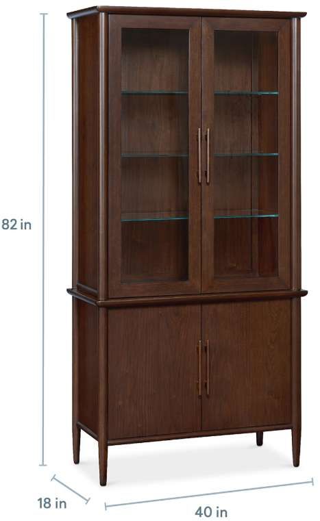 Bassett® Furniture Copenhagen Espresso Storage Cabinet-3
