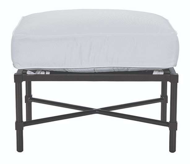 Lane Venture® Langham White Ottoman-1