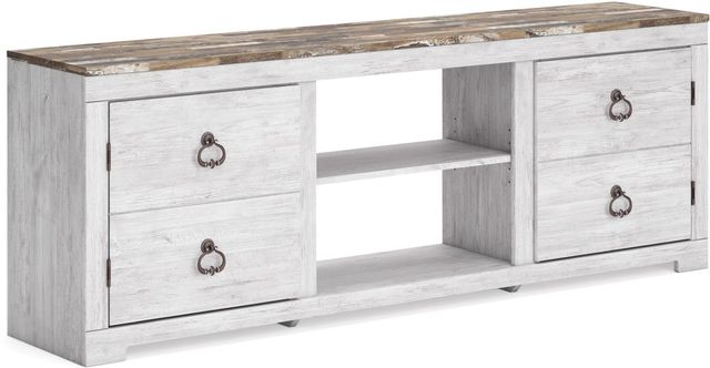 Signature Design by Ashley® Willowton Whitewash 72" TV Stand-0