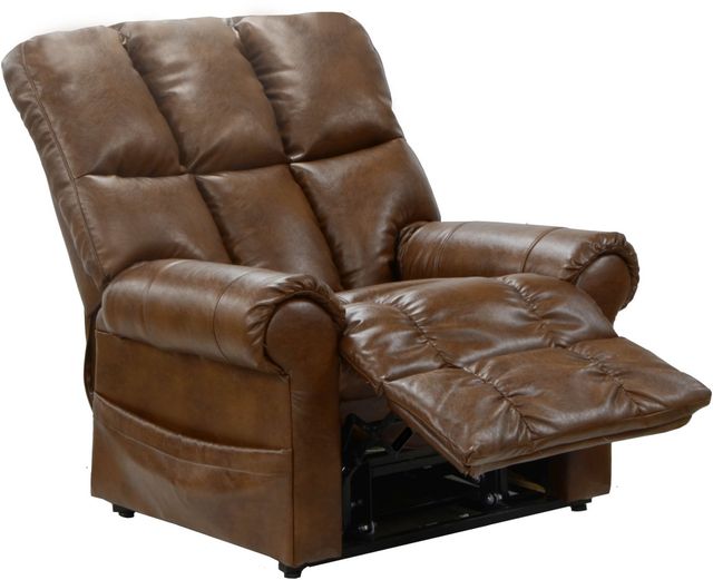 Catnapper® Stallworth Chestnut Power Lift Full Lay Out Chaise Recliner-1