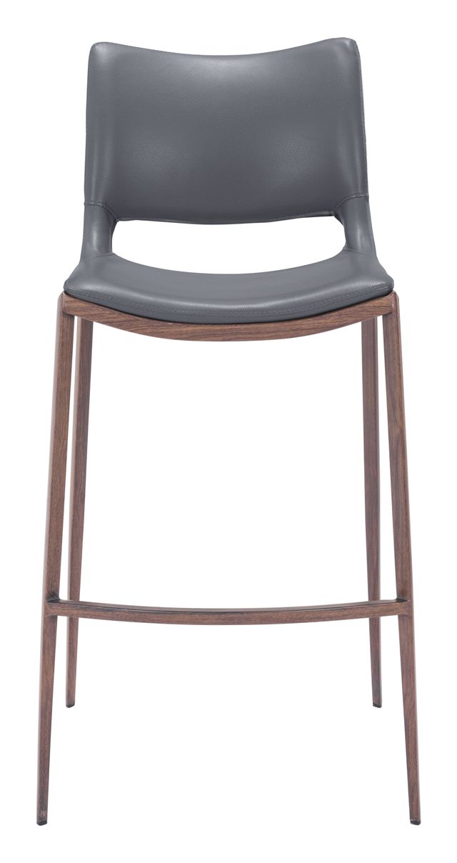Zuo® Modern Ace Dark Gray Bar Chair-0