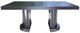 CabanaCoast® Customizable Lakeview Aluminum 120"x46" Outdoor Rectangular Dining Table-1