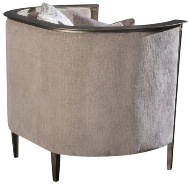 Magnussen Home® Rensick Golden Metal Pewter Chair-2