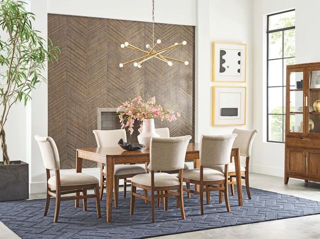 Kincaid® Aspire Contour Beige Upholstered Arm Dining Chair-3