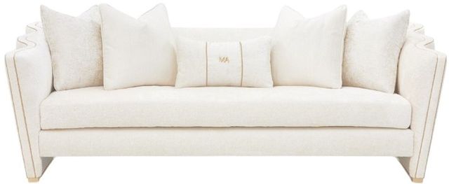 Michael Amini® La Terrazza Light Champagne/Starlight Sofa-1