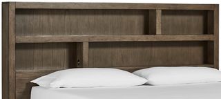 aspenhome® Modern Loft Greystone Queen Bookcase Headboard