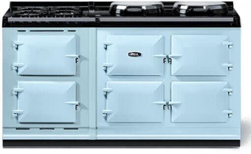 AGA™ eR7 160 Classic Cast Iron 63" Duck Egg Blue Pro Style Dual Fuel Range-0