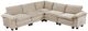 Homelegance® Dublin 5-Piece Taupe Modular Sectional-0
