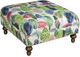 King Hickory Customizable Capitol Fabric Square Medium Ottoman-0