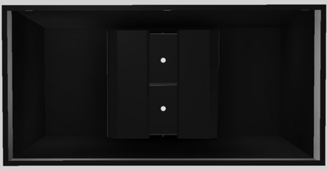 Vent-A-Hood® Designer Series 60" Black Island Range Hood-3