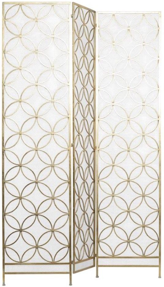 Deco Marche Brass Room Panel Screen Divider-1