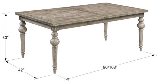 Emerald Home Interlude Sandstone Buff Dining Table-3