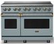 Viking® 5 Series 48" Novembery Sky Pro Style Induction Range with Brushed Brass Trim-0