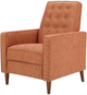 Olliix by Madison Park Red Omega Push Back Recliner-2