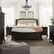 Magnussen Home® Bellamy Beige/Peppercorn King Upholstered Sleigh Bed-1