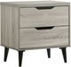 Elements International Ernesto Grey Nightstand-0
