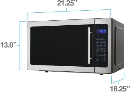 Avanti® 1.5 Cu. Ft. Stainless Steel Countertop Microwave-2