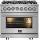 OPEN BOX: 36 Inch Freestanding Professional Dual Fuel Range-0