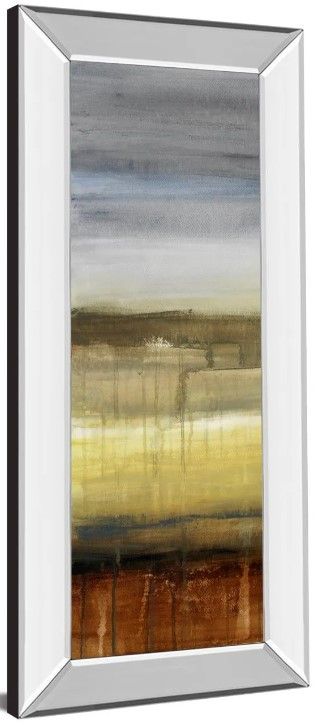 Classy Art Summer Rain II by Lanie Loreth Mirror Framed Wall Art-1