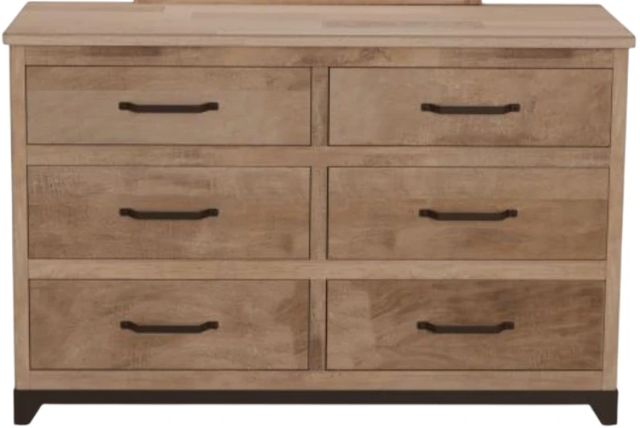 International Furniture Direct Natural Parota Brown Dresser-2