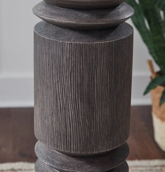 Signature Design by Ashley® Fainwell Distressed Black Floor Lamp -1