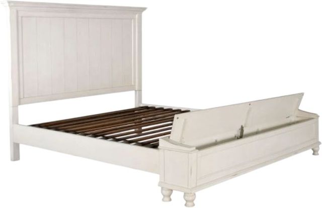 Sunny Designs™ Carriage House Weathered Creme Storage Panel Eastern King Bed-2