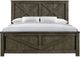 Elements International Maverick 4-Piece Antique Gray Queen Panel Bedroom Set-1