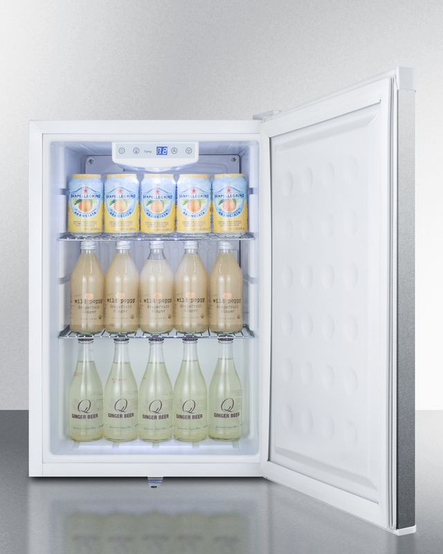 Summit® 17" 2.5 Cu. Ft. Stainless Steel Compact Refrigerator-2
