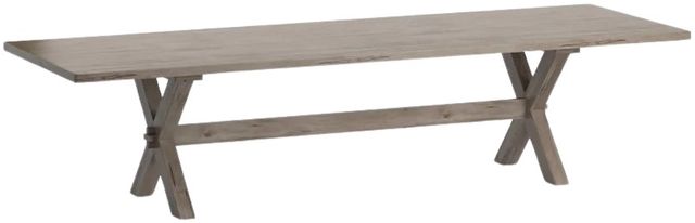 Bassett® Furniture Customizable BenchMade Crossbuck 126" Dining Table-0