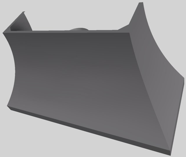 Vent-A-Hood® Designer Series 60" Gunsmoke Wall Mounted Range Hood-1