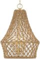 Uttermost® Macrame Brown/Gold 4-Light Pendant-5