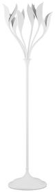 Currey & Company Snowflower Gesso White Floor Lamp-1