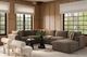 TOV Furniture Cali 7-Piece Chocolate Brown Modular Sectional and Large Chaise-1