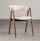 Furniture of America® Ebikon 2-Piece Beige/Walnut Dining Chair-1