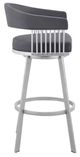 Armen Living Chelsea Slate Grey 26" Counter Stool-3