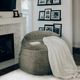 CordaRoy's® Nest Charcoal Chenille King Adult Bean Bag Chair-1